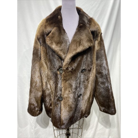 natural otter jacket mens (46252) - Picture 1 of 3